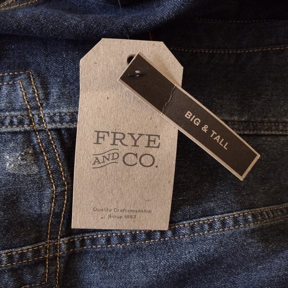 COPY - NWT $95 FRYE AND CO SOUTHWEST AZTEC WOMENS BLUE JEAN TRUCKER JACKET SZ 3X - Picture 9 of 9